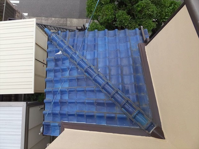 登りにくい下屋根